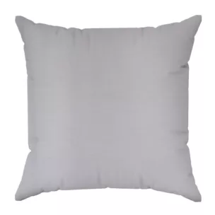 Poszewka szyta jasnoszara o naturalnym, gęstym splocie w stylu eko