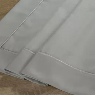 Komplet podkładek 4 szt jasnoszary 30x40 cm KARIN stołowych z dekoracyjną listwą i lamówką Eurofirany