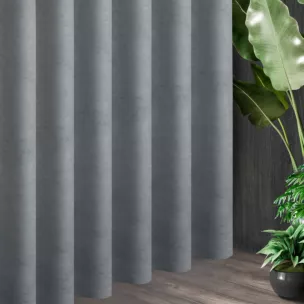 Tkanina zasłonowa o miękkiej, welurowej strukturze