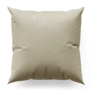 Poszewka szyta beżowa z miękkiej w dotyku tkaniny szenilowej