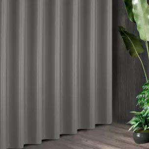 Tkanina zasłonowa z ozdobnym splotem i dodatkiem błyszczącej nici