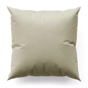 Poszewka szyta jasnobeżowa z miękkiej w dotyku tkaniny szenilowej