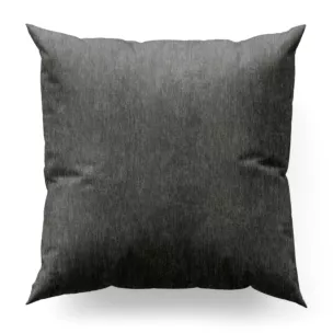 Poszewka szyta grafitowa z tkaniny o szenilowej strukturze