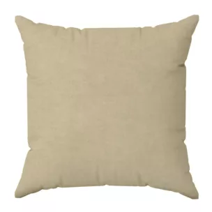 Poszewka szyta DORA - HIT beżowa z miękkiej tkaniny o welurowej strukturze