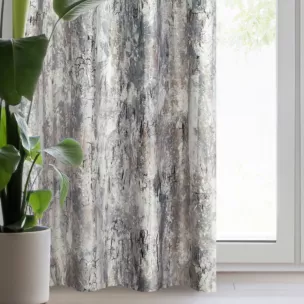 Zasłona welwetowa stalowa z efektem błyszczącej przecierki 140x250 cm przelotka - MALIA