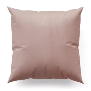 Poszewka szyta ciemnoróżowa z miękkiej tkaniny o welurowej strukturze i wyraźnym splocie