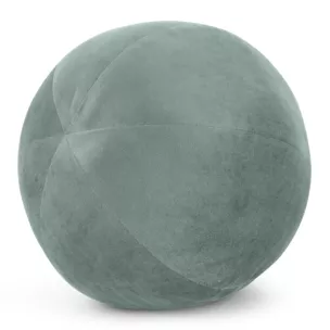Poduszka dekoracyjna w formie kuli średnica 24 cm welwetowa ciemnomiętowa GAJA