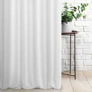 Zasłona szyta na taśmie 5 cm naturalna z strukturalnej tkaniny o naturalnym splocie