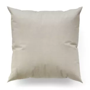 Poszewka szyta beżowa z gładkiej tkaniny typu Blackout zaciemniającej 100%