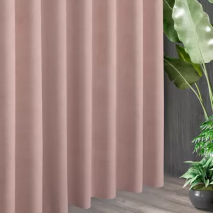 Tkanina zasłonowa o miękkiej, welurowej strukturze