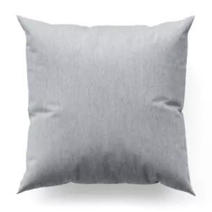 Poszewka szyta błękitna z miękkiej szenilowej tkaniny z efektem melanżu