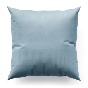 Poszewka szyta błękitna z miękkiej półmatowej tkaniny welwetowej