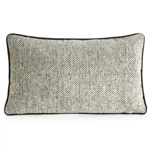 Poszewka na poduszkę 30x50 cm beżowa z plecionej szenilowej nici z efektem melanżu BARI