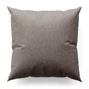 Poszewka szyta beżowo błękitna z tkaniny w stylu eko i efektem melanżu