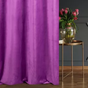 Tkanina zasłonowa gruby, miękki welwet o matowym wykończeniu z kolekcji Pierre Cardin