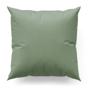 Poszewka szyta miętowa z miękkiej tkaniny w drobny wzór jodełkowy