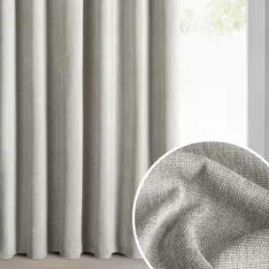 Zasłona stalowa z szenilowej tkaniny 140x270 cm  taśma - MEGI