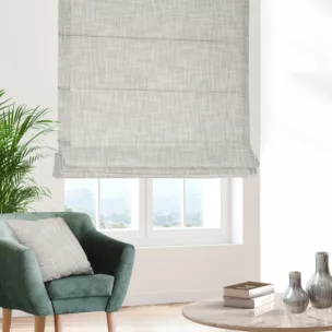 Roleta rzymska naturalna o naturalnym, luźnym splocie w stylu eko