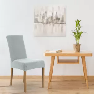 DESIGN 91 Pokrowiec na krzesło o strukturze kratki nie wchłaniający wilgoci