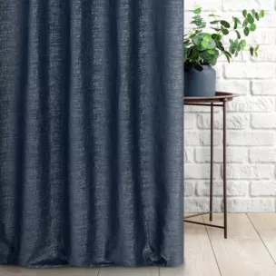 Tkanina zasłonowa, miękka, szenilowa tkanina, przetykana błyszczącą nicią