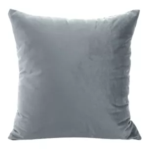 Poszewka na poduszkę 40x40 cm welwetowa grafitowa z połyskiem miękka i puszysta MELANIE