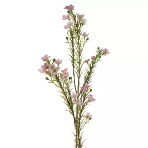 WOSKÓWKA kwiat sztuczny dekoracyjny z płatkami z jedwabistej tkaniny