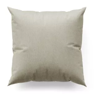 Poszewka szyta beżowa z tkaniny o grubym splocie i efektem melanżu