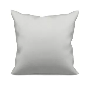 Poszewka szyta ADESSA srebrna z miękkiej tkaniny o welurowej strukturze