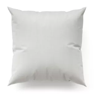 Poszewka na wymiar srebrna z tkaniny strukturalnej z delikatnym połyskiem