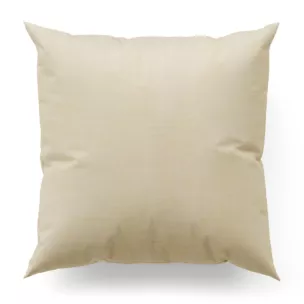 Poszewka szyta beżowa z miękkiej matowej tkaniny o nieregularnym wzorze z efektem melanżu