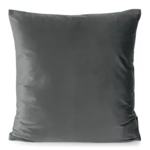 Poszewka na poduszkę 60x60 cm welwetowa stalowa ELORA Eurofirany Premium