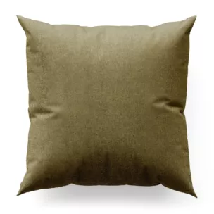 Poszewka szyta oliwkowa z miękkiej w dotyku tkaniny szenilowej