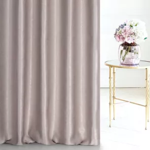 Tkanina zasłonowa, gładka, zaciemniająca tkanina z wyraźnym, strukturalnym splotem