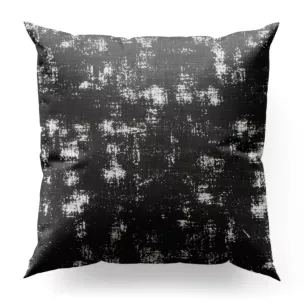 Poszewka szyta grafitowo złocista z tkaniny o naturalnym splocie, zdobiona błyszczcącym nadrukiem Italissima Eva Minge