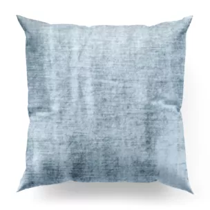 Poszewka szyta SAFARI 1 niebieska z miękkiej welwetowej tkaniny z połyskiem i poziomym prążkiem