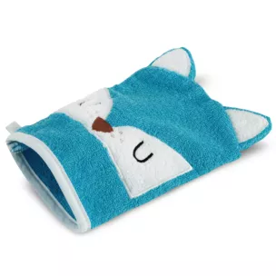 Myjka kąpielowa dziecięca 15x21 cm bawełniana kolor niebieski 350 g/m2 BABY 70