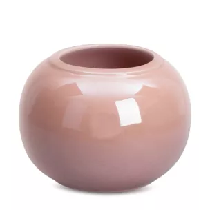 Osłonka ceramiczna na donicę SIMONA z perłowym połyskiem