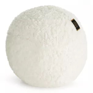 Poduszka w formie kuli średnica 24 cm z tkaniny typu bukla kremowa BUKLA 09
