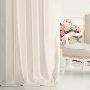 Tkanina zasłonowa gładka, miękka, welwetowa, z wyraźnym połyskiem z kolekcji Eva Minge