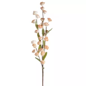 Kwiat sztuczny jasnobrązowy z plastycznej pianki foamiran 90 cm