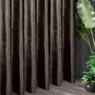 Tkanina zasłonowa gładka, miękka, welwetowa, z wyraźnym połyskiem z kolekcji Eva Minge