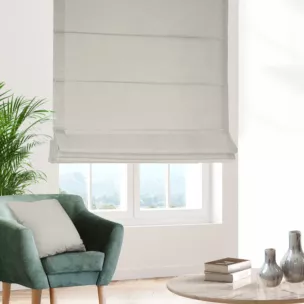 Roleta rzymska naturalna z tkaniny szenilowej z efektem melanżu