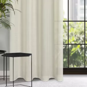 Zasłona naturalna o luźnym splocie w stylu cottage core 140x250 cm przelotka - LIDIA