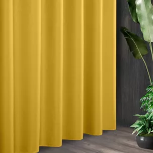 Tkanina zasłonowa błyszcząca z drobnym strukturalnym wzorem