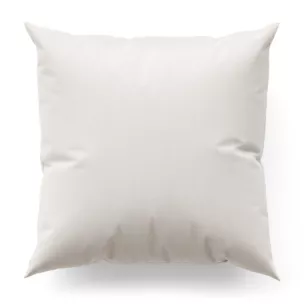 Poszewka szyta jasnobeżowa z miękkiej w dotyku tkaniny szenilowej