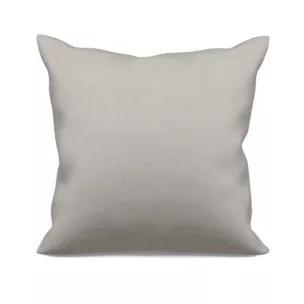 Poszewka szyta szarobeżowa z gładkiej, przyjemnej w dotyku tkaniny z efektem melanżu