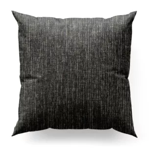 Poszewka szyta grafitowo pomarańczowa z matowej tkaniny o grubym splocie z efektem melanżu