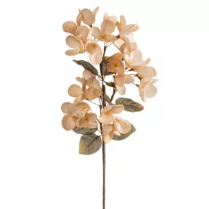 Kwiat sztuczny jasnobeżowy z plastycznej pianki foamiran 70 cm
