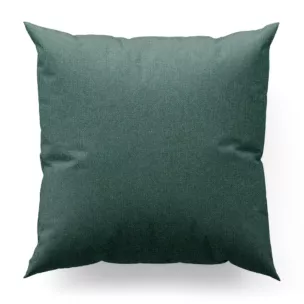 Poszewka na wymiar turkusowa z tkaniny o naturalnym splocie w stylu eko