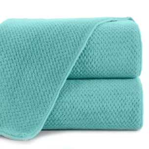 Ręcznik do rąk 30x50 cm szybkoschnący z mikrowłókna kolor miętowy o ryżowej strukturze 280 g/m2 ZOE 1